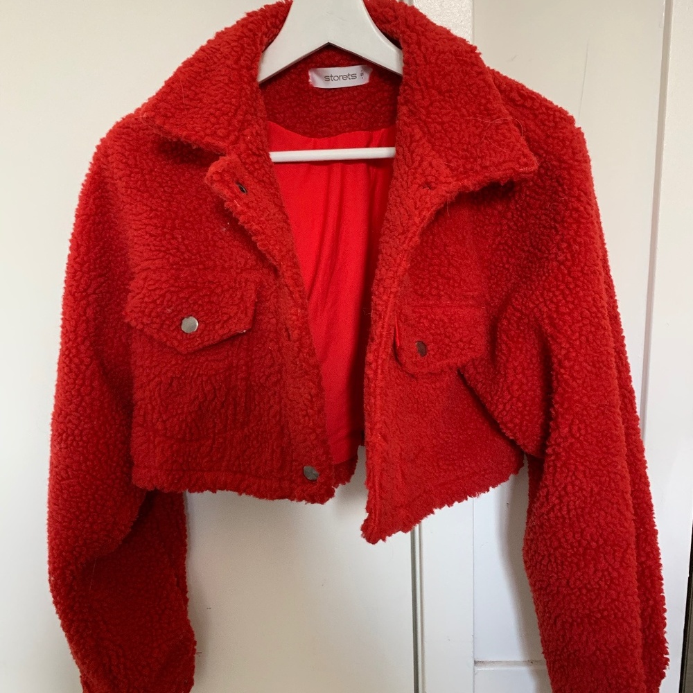 Storets Cropped Teddy Coat